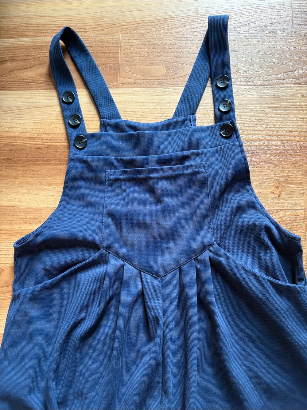 Halara Pockets Waffle Casual Jogger Overalls Harbor Ink Navy Jumpsuit - Picture 3 of 8